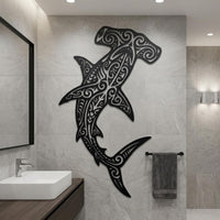Hammerhead Shark Metal Wall Decor