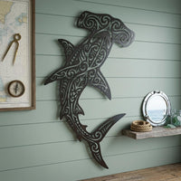 Hammerhead Shark Metal Wall Decor