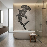Hammerhead Shark Metal Wall Decor