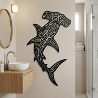 Hammerhead Shark Metal Wall Decor