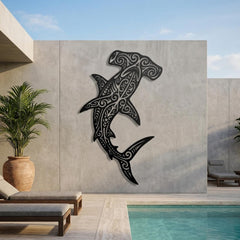 Hammerhead Shark Metal Wall Decor