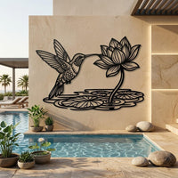 Hummingbird Metal Wall Decor