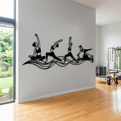 Pilates Metal Wall Decor