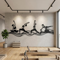 Pilates Metal Wall Decor
