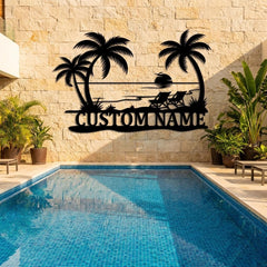Personalized Beach House Sign