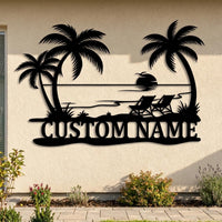 Personalized Beach House Sign