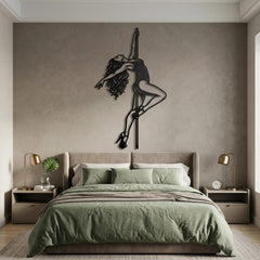 Pole Dance Metal Wall Decor
