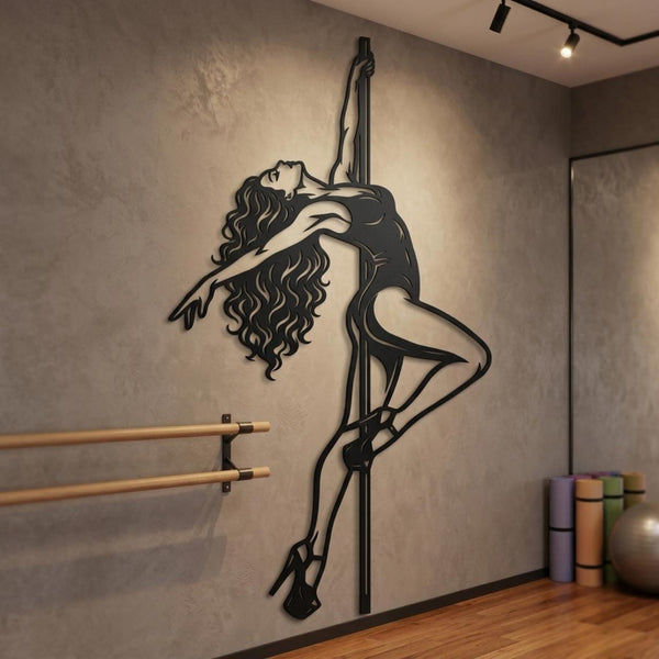 Pole Dance Metal Wall Decor