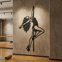 Pole Dance Metal Wall Decor