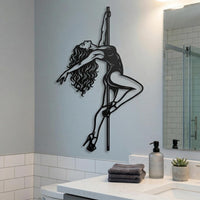 Pole Dance Metal Wall Decor