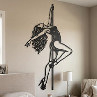 Pole Dance Metal Wall Decor