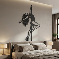 Pole Dance Metal Wall Decor