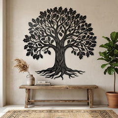 Oak Tree Metal Wall Decor