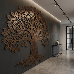 Oak Tree Metal Wall Decor