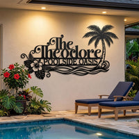 Personalized Poolside Sign