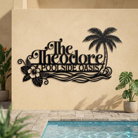 Personalized Poolside Sign