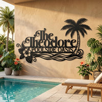 Personalized Poolside Sign