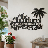 Personalized Poolside Sign