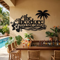 Personalized Poolside Sign