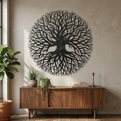 Abstract Tree of Life Metal Wall Decor
