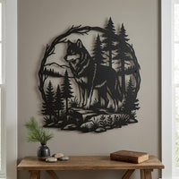 Wolf Forest Metal Wall Decor