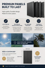 Ocean Wave Metal Privacy Screen