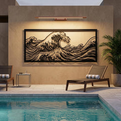 Wave Metal Wall Decor