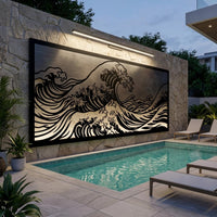 Wave Metal Wall Decor
