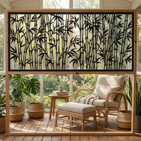 Bamboo Metal Privacy Screen