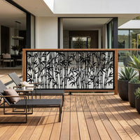 Bamboo Metal Privacy Screen