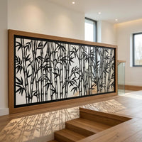 Bamboo Metal Privacy Screen