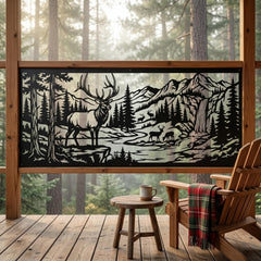 Elk Metal Privacy Screen