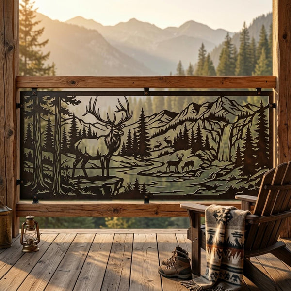 Elk Metal Privacy Screen