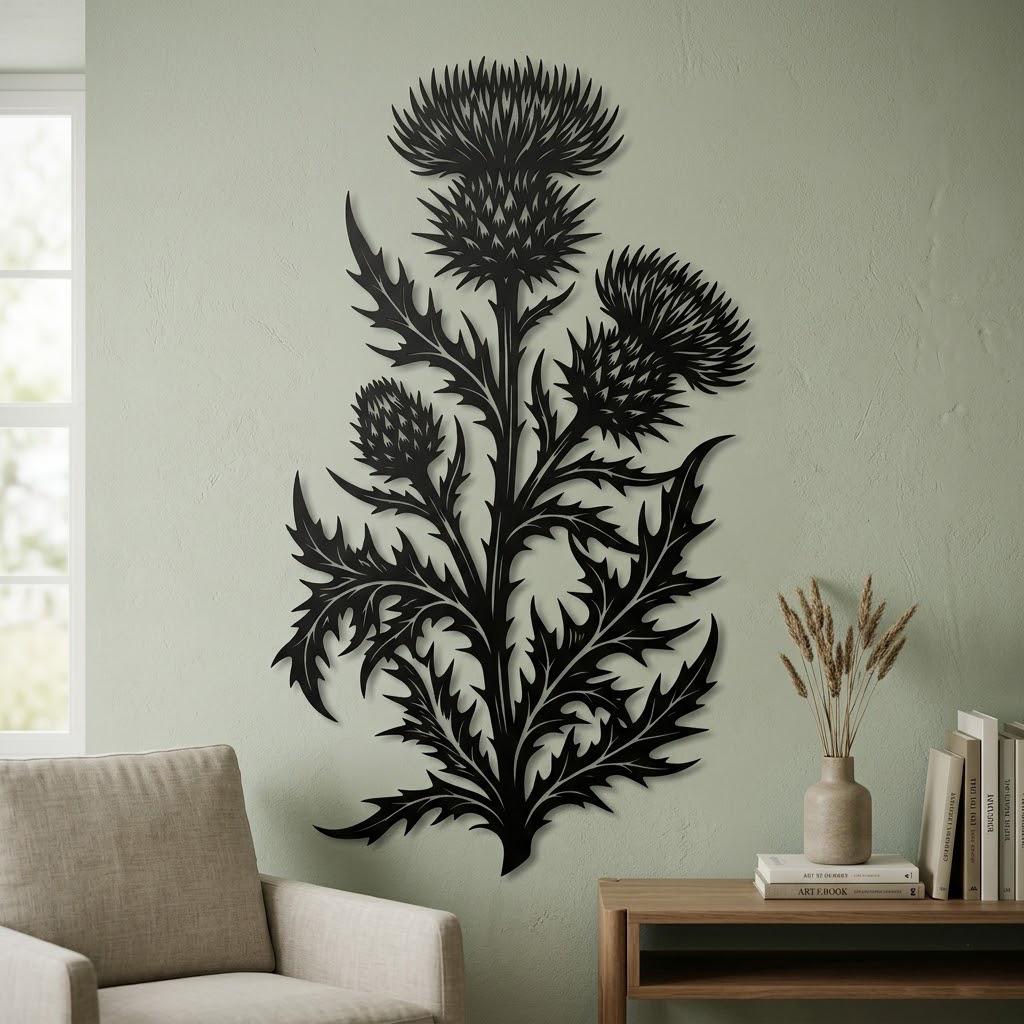 Thistle Metal Wall Decor