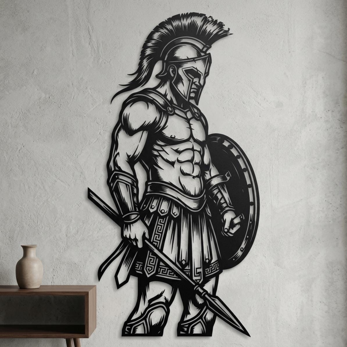 Spartan Metal Wall Decor