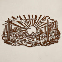 Desert Metal Wall Decor