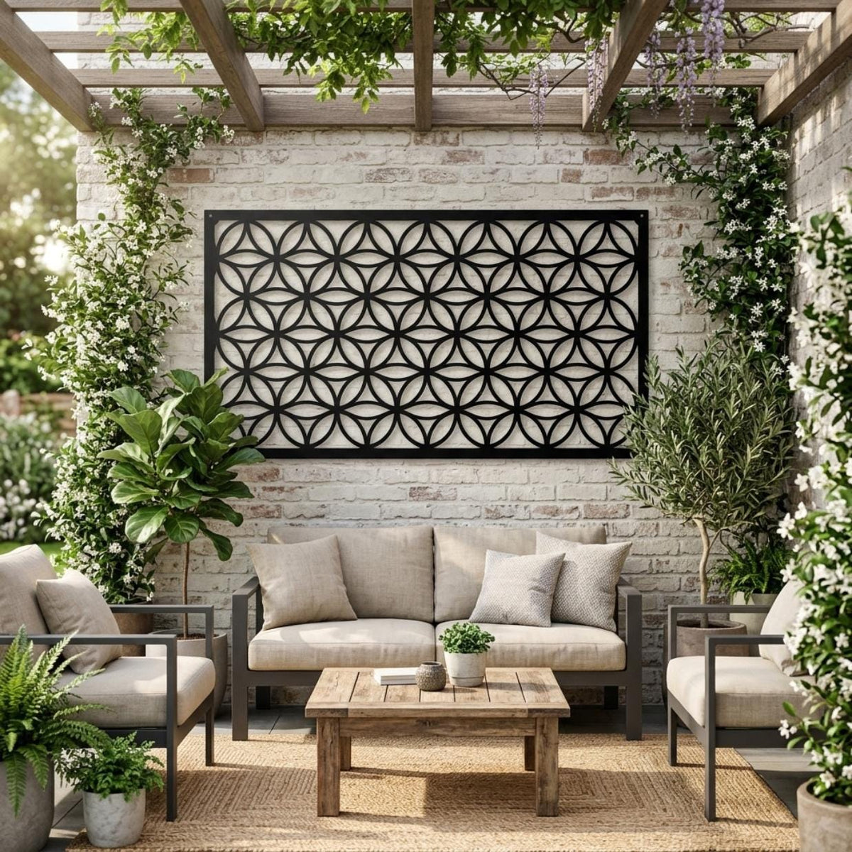 Flower of Life Metal Wall Decor