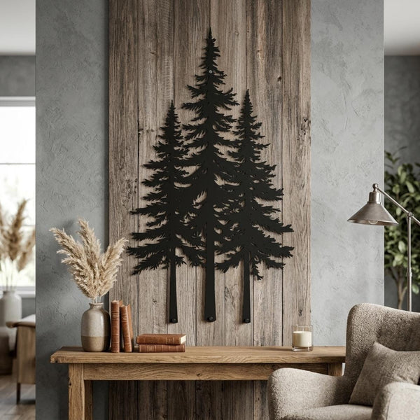Pine Tree Metal Wall Decor