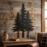 Pine Tree Metal Wall Decor