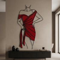 Elegant Woman Metal Wall Art