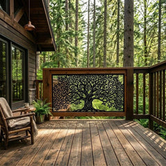 Large Tree Metal Privacy Screen
