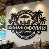Custom Poolside Sign
