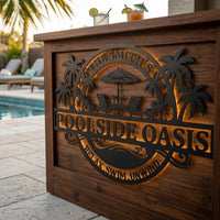 Custom Poolside Sign