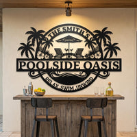Custom Poolside Sign