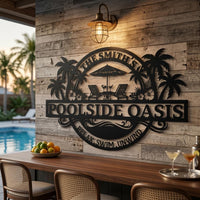 Custom Poolside Sign