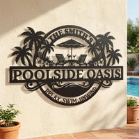 Custom Poolside Sign