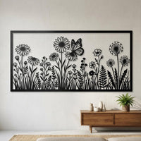 Wildflower Large Metal Wall Decor