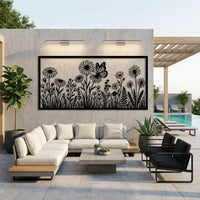 Wildflower Large Metal Wall Decor