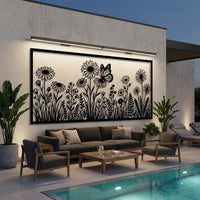 Wildflower Large Metal Wall Decor