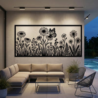 Wildflower Large Metal Wall Decor